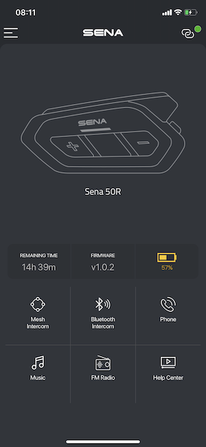 Sena 50R Test App